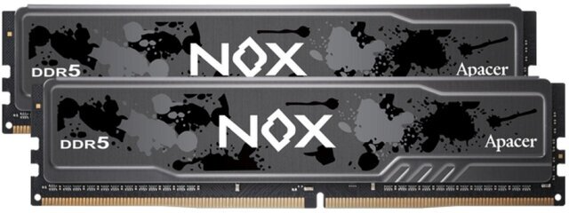 оперативная память Apacer DDR5 32GB 5600MHz DIMM NOX Black Gaming Memory (PC5-44800) CL40 1.25V (Retail) 2048*8 Kit (2x16GB) Heat Sink (Retail) 3 years (AH5U32G56C522MBAA-2) оперативная память Apacer DDR5 32GB 5600MHz DIMM NOX Black Gaming Memory (PC5-44800) CL40 1.25V (Retail) 2048*8 Kit (2x16GB) Heat Sink (Retail) 3 years (AH5U32G56C522MBAA-2)