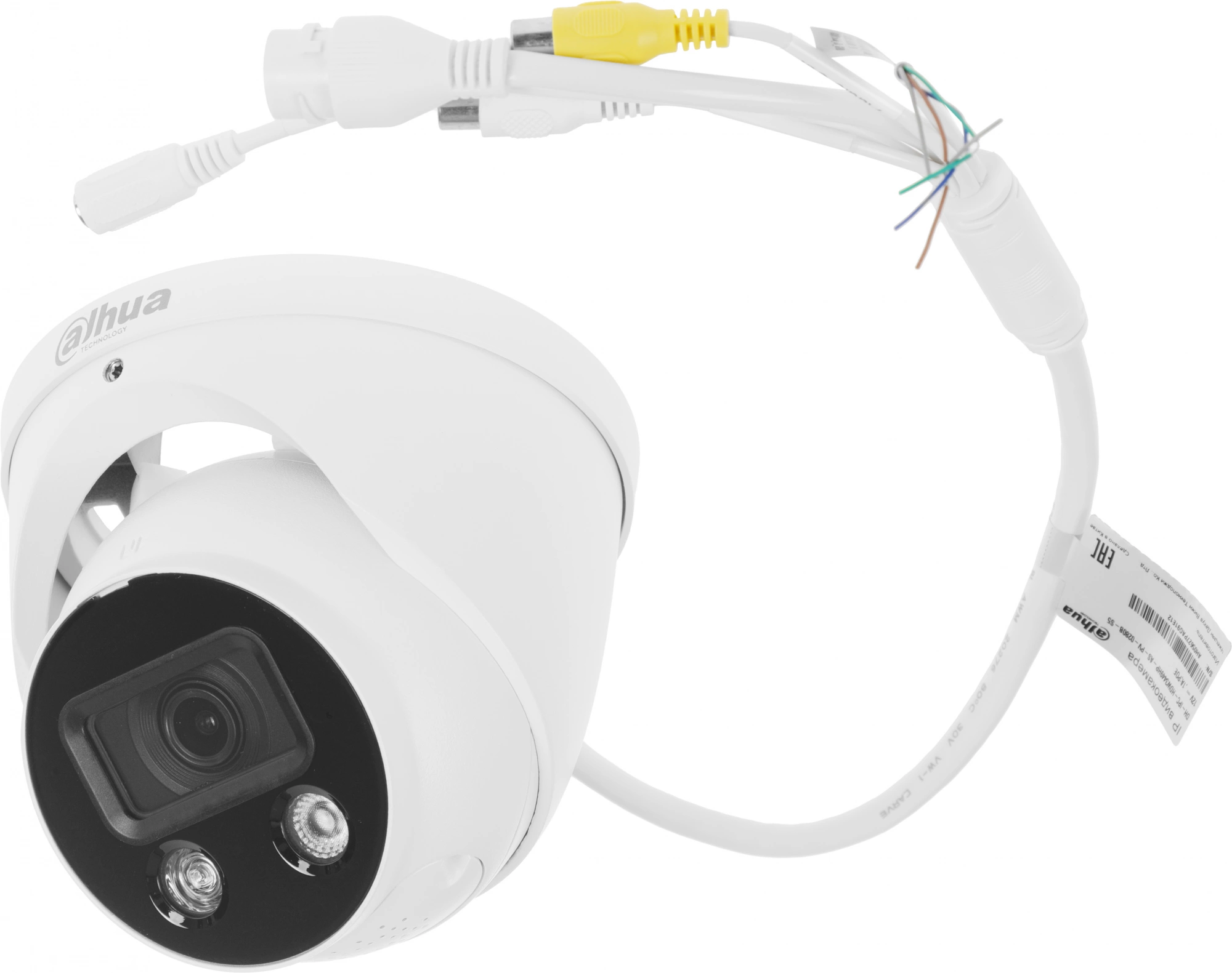 Камера видеонаблюдения IP Dahua DH-IPC-HDW3449HP-AS-PV-0280B-S5 2.8-2.8мм цв. корп.:белый/черный (DH-IPC-HDW3449HP-AS-PV-0280B)