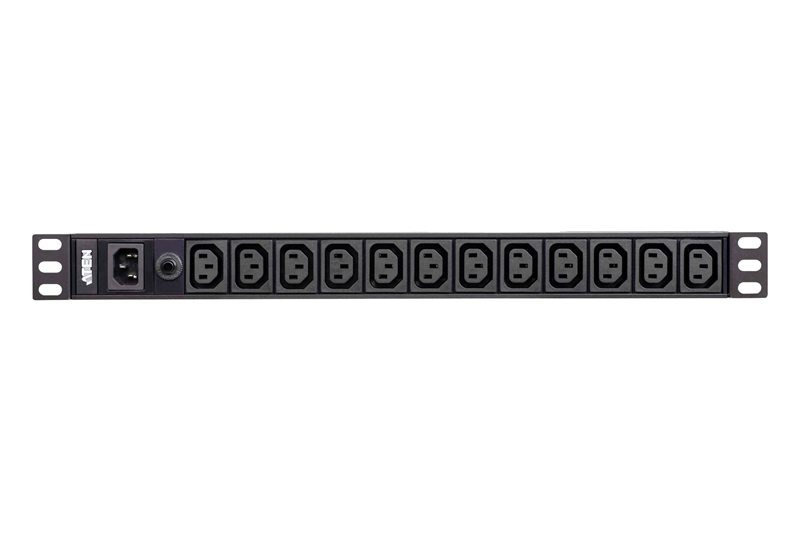 Блок распределения питания ATEN 10A 12-outlets Basic 1U PDU with surge protection