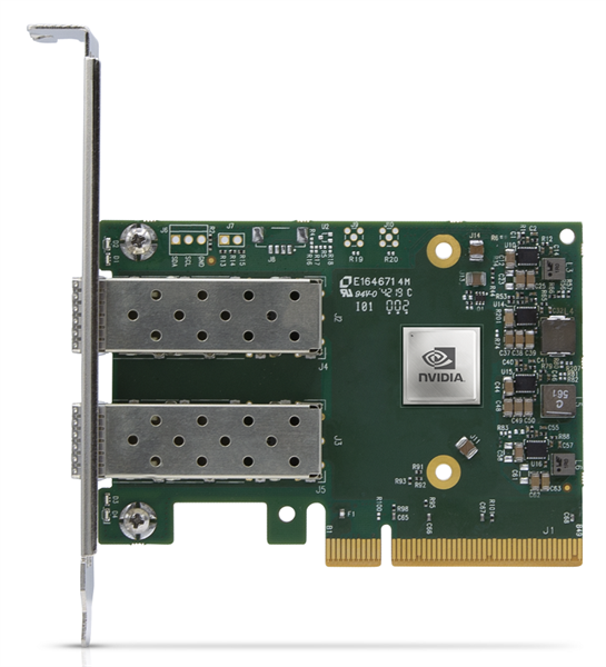 Сетевой адаптер Mellanox ConnectX-6 Lx EN adapter card, 25GbE, Dual-port SFP28, PCIe 4.0 x8, No Crypto, Tall Bracket, 1 year Сетевой адаптер Mellanox ConnectX-6 Lx EN adapter card, 25GbE, Dual-port SFP28, PCIe 4.0 x8, No Crypto, Tall Bracket, 1 year
