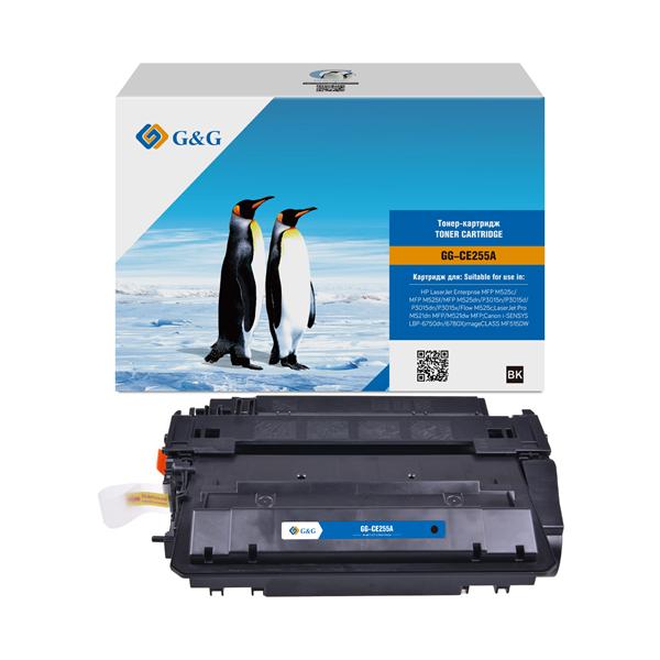 Картридж Cartridge G&G 55A для HP LJ M525/P3015/M525/M521; Canon LBP-6750dn/6780X/MF515DW (замена CE255A)