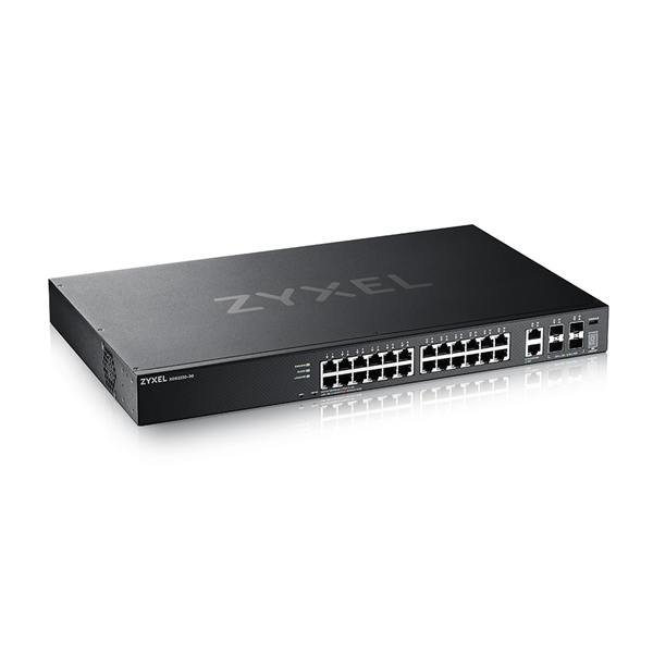 Коммутатор L3 Access Zyxel NebulaFlex Pro XGS2220-30, rack 19", 24xRJ-45: 1G, 2xRJ-45: 1/2.5/5/10G, 4xSFP+