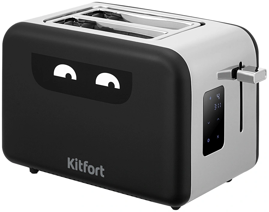Тостер Kitfort КТ-6497 850Вт черный/стальной Тостер Kitfort КТ-6497 850Вт черный/стальной