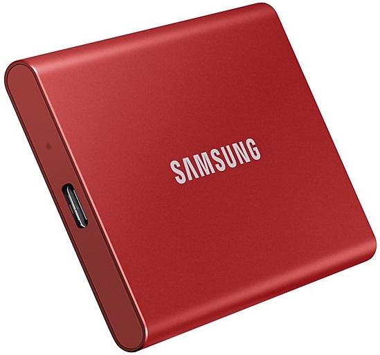 Тведотельный накопитель SSD Samsung T7 External 2Tb (2048GB) RED USB 3.2 (MU-PC2T0R/WW)