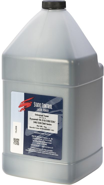 Тонер Static Control KYTKUNIV-1KG черный флакон 1000гр. для принтера Kyocera TK-120/130/140/160/170/1130/1140/3100/3110/3120/3130/4105/435 Тонер Static Control KYTKUNIV-1KG черный флакон 1000гр. для принтера Kyocera TK-120/130/140/160/170/1130/1140/3100/3110/3120/3130/4105/435