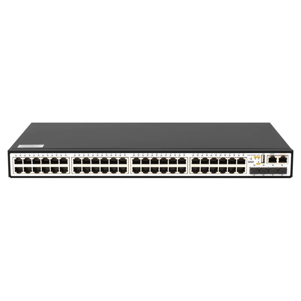 Коммутатор SNR Управляемый коммутатор уровня 3, 48 портов 10/100/1000Base-T и 4 порта 1/10GbE (SFP+).