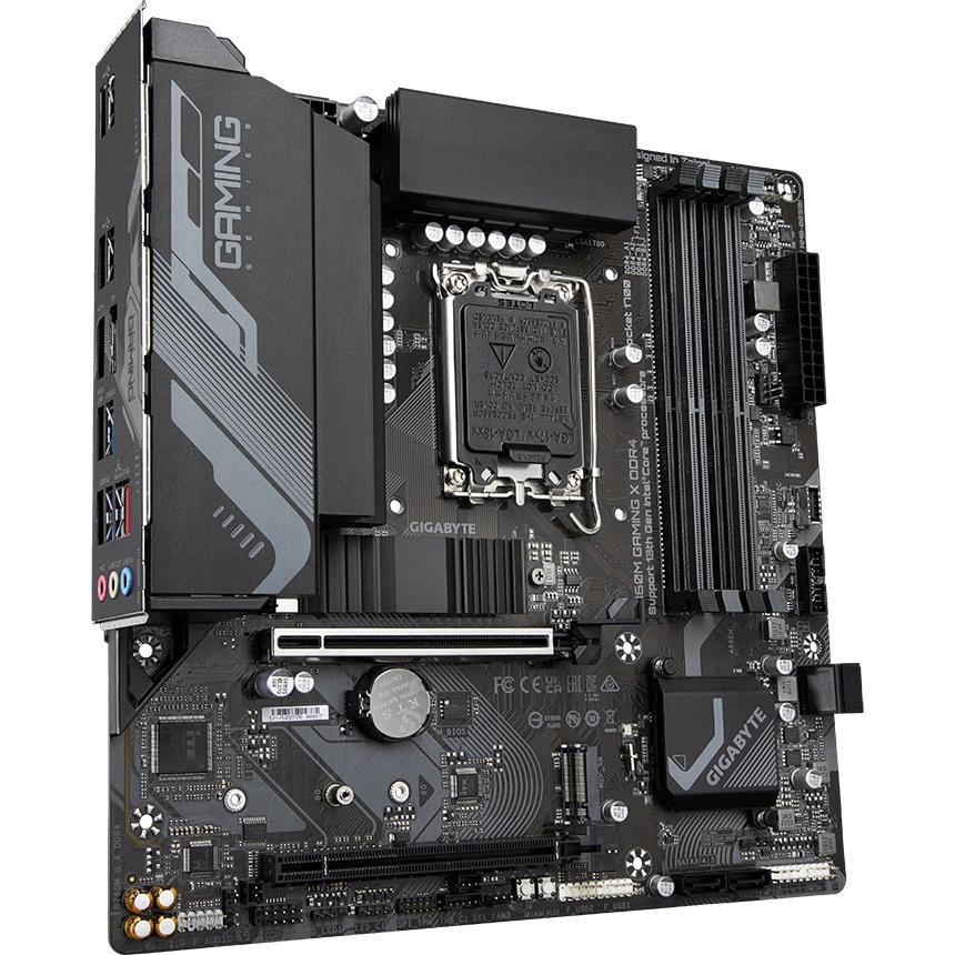 Материнская плата GIGABYTE B760M GAMING X DDR4, LGA1700, B760, 4*DDR4, DP+HDMI,  4 SATA 6 Гб/с, M2, Audio, Gb LAN, USB 3.2, USB 2.0, Type-C, COM*1 port, mATX