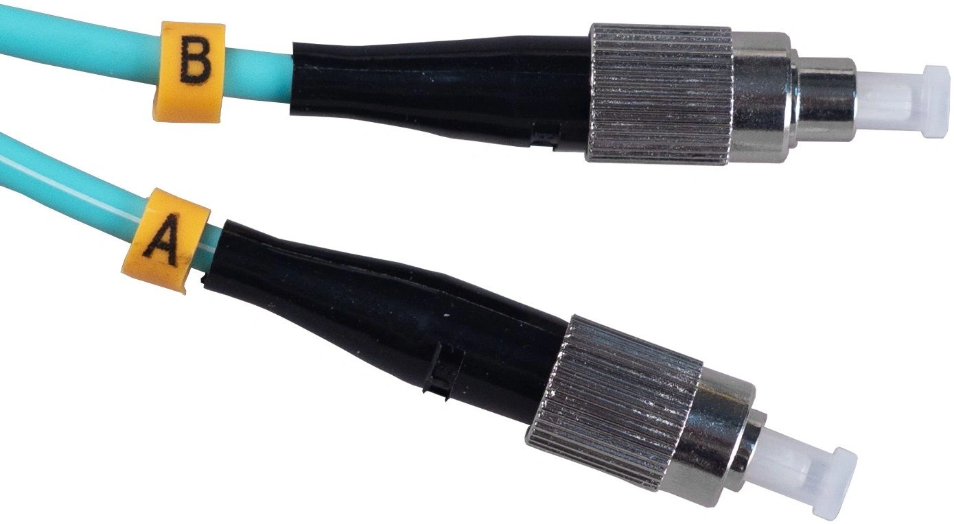 Патч-корд Cabeus FOP-50-FC-FC-1M 2x50/125 OM3 FC дуплекс-FC дуплекс 1м LSZH бирюзовый Патч-корд Cabeus FOP-50-FC-FC-1M 2x50/125 OM3 FC дуплекс-FC дуплекс 1м LSZH бирюзовый
