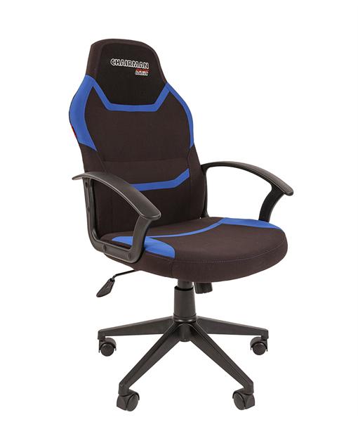  Офисное кресло Chairman   game 9 Россия ткань черно/синий new
