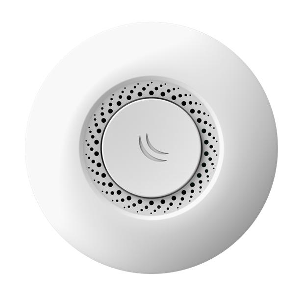 Точка доступа wi-fi MikroTik cAP with AR9533 650MHz CPU, 64MB RAM, 1xLAN, built-in 2.4Ghz 802.11b/g/n Dual Chain wireless with 2dBi integrated antenna, RouterOS L4, plastic case, PoE, PSU