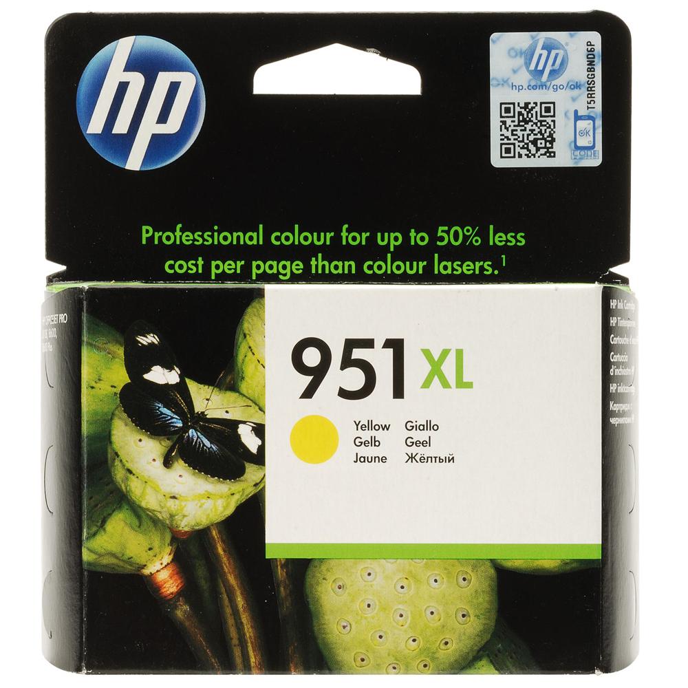 Картридж Cartridge HP 951XL для Officejet Pro 8100/ 8600, желтый, 16 мл (истек срок реал.)