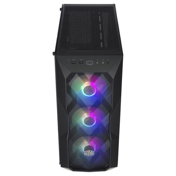 Корпус Cooler Master MasterBox TD500 MESH, USB3.0x2, 3x120 ARGB Fan, Black, ATX, w/o PSU