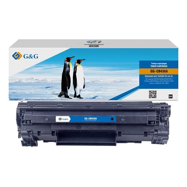 Картридж Cartridge G&G 36A для HP LJP1505/M1120/M1522;Canon LBP-3250 , with chip  (2 000) (замена CB436A)