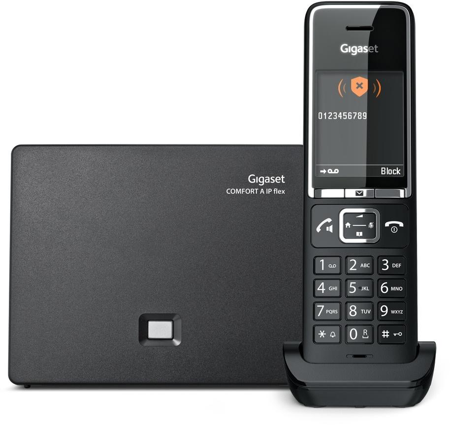  Gigaset Телефон IP COMFORT 550A IP FLEX RUS черный (S30852-H3031-S304)
