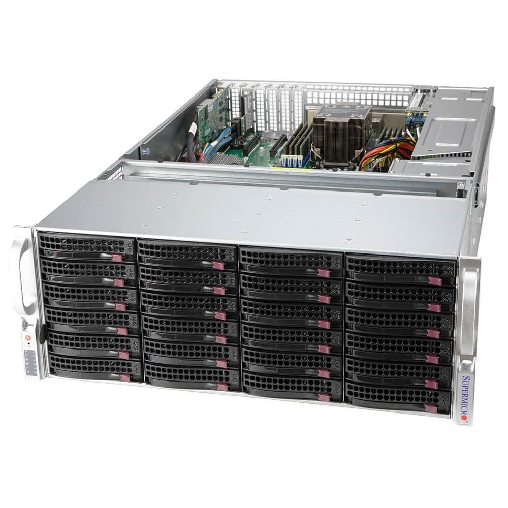 Серверная платформа Supermicro SuperStorage 4U Server 540P-E1CTR36H noCPU(1)3rd Gen Xeon Scalable/TDP 270W/ no DIMM(8)/ 3908RAID HDD(36)LFF+ opt. 2SFF/ 2x10GbE/ 4xLP/ 2x1200W