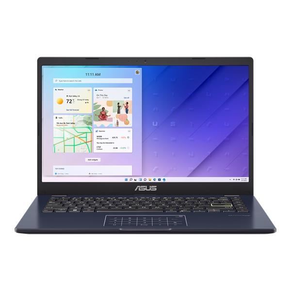 Ноутбук ASUS Laptop 14  E410MA-BV1832W Intel Pentium N5030/4Gb/128Gb M.2 SSD/14.0"HD  TN 220nits/Intel UHD Graphics 605/Numpad/WiFi /BT/Cam/Windows 11 Home/1.3 kg/STAR BLACK/RU_EN_Keyboard