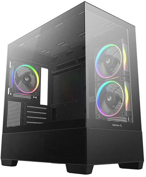 корпус Deepcool CG380 3F без БП, боковое окно (панорама), 3x120mm ARGB PWM вентилятора, черный, mATX (R-CG380-BKAGM3-G) корпус Deepcool CG380 3F без БП, боковое окно (панорама), 3x120mm ARGB PWM вентилятора, черный, mATX (R-CG380-BKAGM3-G)