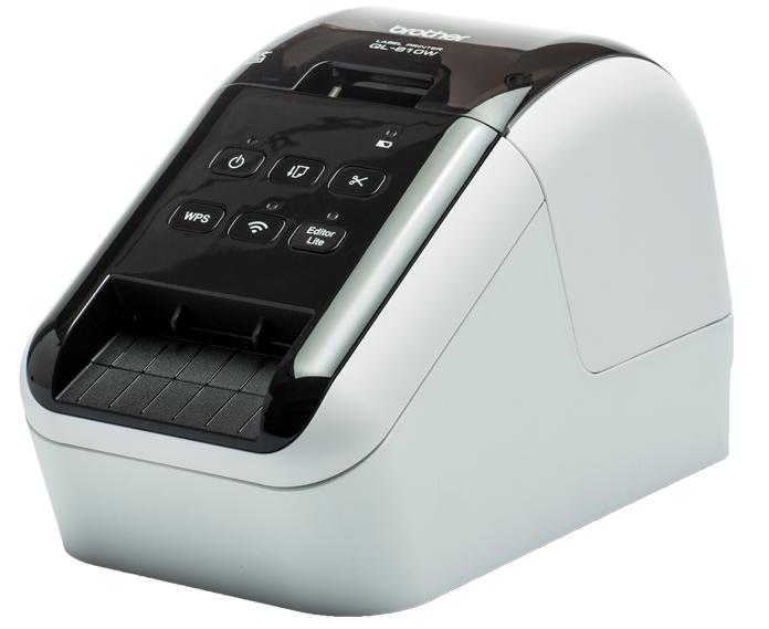 Принтер наклеек Brother QL-810W, ленты DK до 62 мм, кол-во строк любое, 176 мм/сек, автонож, USB/WiFi, печать ШК