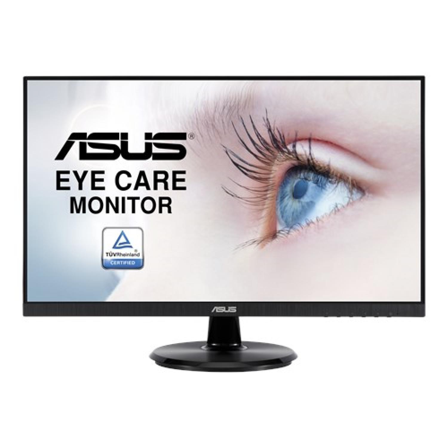 Монитор ASUS 23.8" VA24DQ IPS LED, 1920x1080, 5ms, 250 cd/m, 178°/178°, 100M:1, D-Sub, HDMI, DisplayPort, 75Hz, колонки, FreeSync, Eye Care, GamePlus Tec., VESA, Black, 90LM0543-B01370 3 years