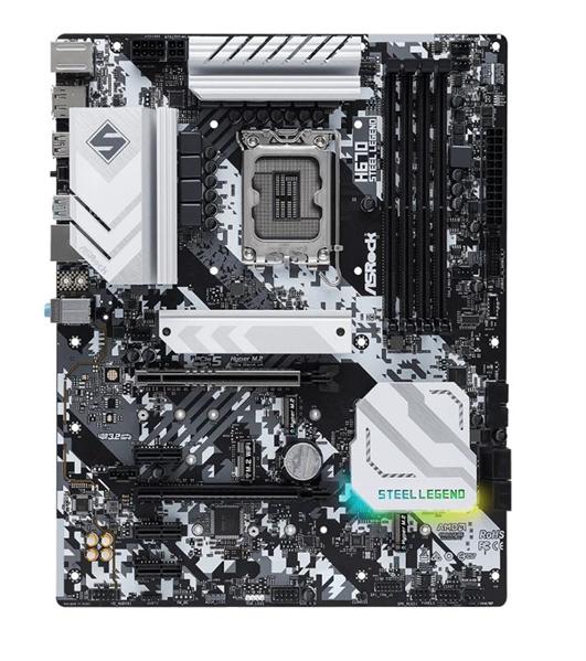 Материнская плата ASROCK H670 STEEL LEGEND, LGA1700, H670, 4*DDR4, DP+HDMI, 4xSATA3 6.0, M.2 Socket, RAID, 2xUSB 3.2,  Type-C, 4xUSB 2.0, ATX; 90-MXBHB0-A0UAYZ