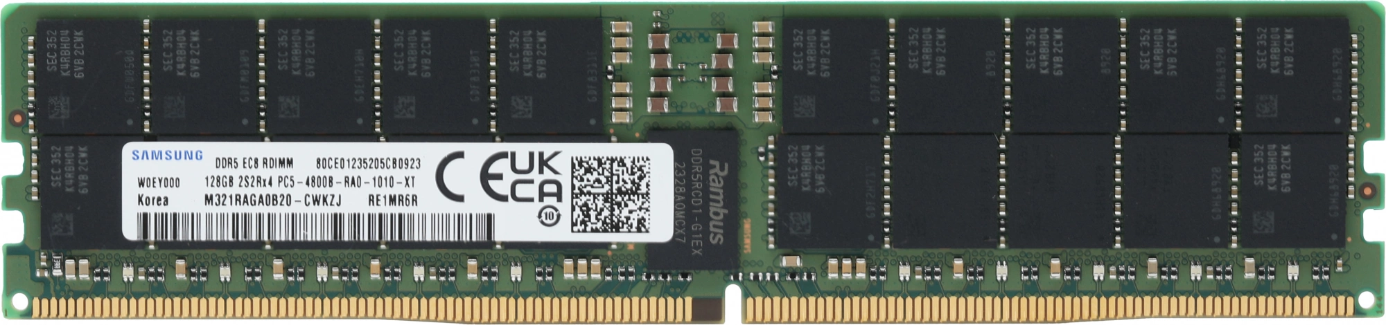 Память DDR5 Samsung M321RAGA0B20-CWK 128Gb RDIMM ECC Reg Original Non Pull PC5-38400 CL40 4800MHz