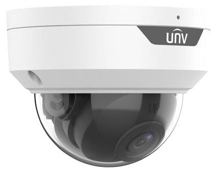 Камера Uniview Видеокамера IP купольная антивандальная, 1/2.7" 8 Мп КМОП @ 20 к/с, ИК-подсветка до 30м., EasyStar 0.005 Лк @F1.6, объектив 2.8 мм, WDR, 2D/3D DNR, Ultra 265, H.265, H.264, MJPEG, 2 потока, вс