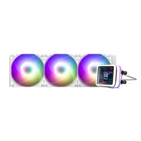Система водяного охлаждения Zalman CPU Liquid Cooler 360mm, ARGB, LCD Display, white
