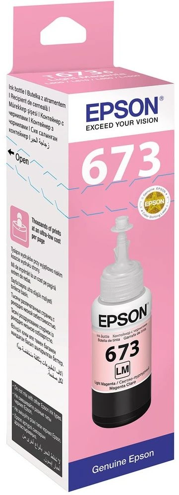 Чернила Epson 673 C13T673698 (аналог C13T67364A) светло-пурпурный 70мл для Epson L800/L810/L850/L1800 Чернила Epson 673 C13T673698 (аналог C13T67364A) светло-пурпурный 70мл для Epson L800/L810/L850/L1800