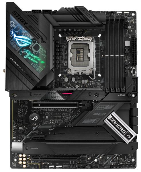 Материнская плата ASUS ROG STRIX Z690-F GAMING WIFI, LGA1700, Z690, 4*DDR5, DP+HDMI, SLI+CrossFireX, SATA3 + RAID, Audio, 2,5Gb LAN, USB 3.2, COM*1 header (w/o cable), ATX ; 90MB18M0-M0EAY0