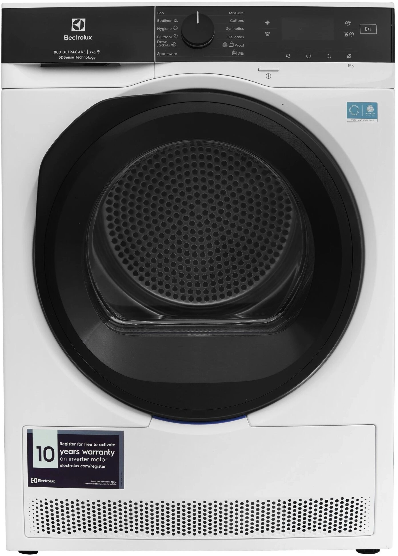 Сушильный барабан ELECTROLUX/ Сушильный барабан с тепловым насосом,SteamCare,глубина, см: 63.8, Цвет: белый, Максимальная загрузка белья (кг): 9, 12 программ, инверторный мотор,панель управления на английском языке Сушильный барабан ELECTROLUX/ Сушильный барабан с тепловым насосом,SteamCare,глубина, см: 63.8, Цвет: белый, Максимальная загрузка белья (кг): 9, 12 программ, инверторный мотор,панель управления на английском языке