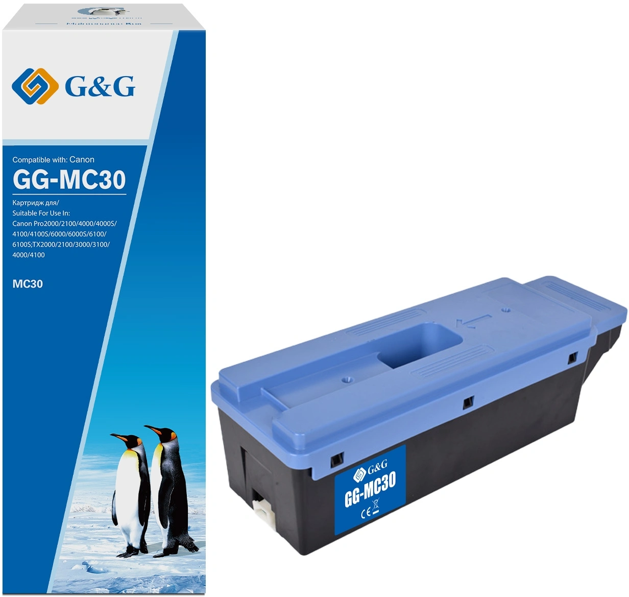 Бункер G&G GG-MC30 (MC-30 емкость для отработанных чернил) для Canon Pro2000/2100/4000/4000S/4100/4100S/6000/6000S Бункер G&G GG-MC30 (MC-30 емкость для отработанных чернил) для Canon Pro2000/2100/4000/4000S/4100/4100S/6000/6000S
