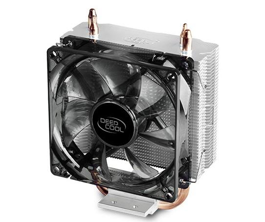 Кулер для процессора DEEPCOOL GAMMAXX200V2 LGA115X/775/AM4/AM3/+/AM2/+/FM2/+/FM1 (24шт/кор, TDP 100W, PWM, Fan 92mm, 2 тепл.трубки прямого контакта ) RET