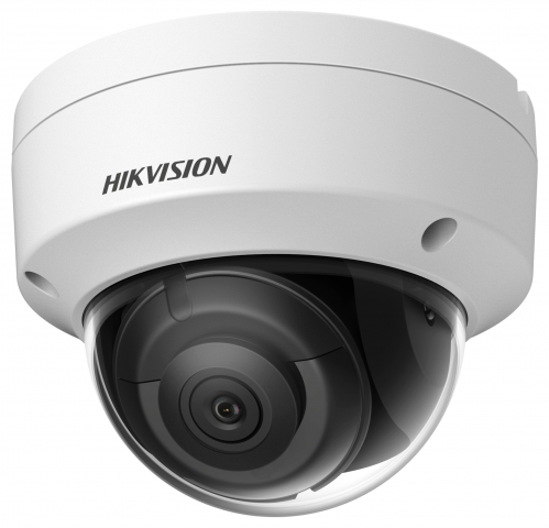 IP видеокамера,объектив 2.8мм,подсветка до 30м. Hikvision 2Мп купол улица;1/2.7"CMOS;f2.8мм;0.005лк@F1.6;H.265(+)/H.264(+)/MJPEG;WDR120,3D DNR,HLC,BLC,ROI;2micr;microSD 512Гб;аудио/трев вх/вых1/1;1 RJ45;DC12В/PoE;8.5Вт;-40+60;IP67;IK10;0.6кг