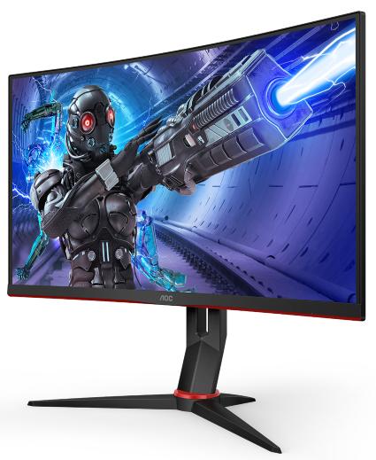 Монитор 27" AOC C27G2ZE Curved 1920x1080 240Гц VA WLED 16:9 0,5ms 2*HDMI DP 3000:1 80M:1 178/178 300cd Tilt Black/Red