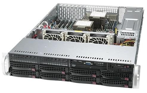 Шасси серверное Supermicro SuperServer 2U 620P-TRT noCPU(2)3rd GenScalable/TDP 270W/no DIMM(16)/ SATARAID HDD(8)LFF/6xLP,M2/2x10GbE/2x1200W(NO SNK)