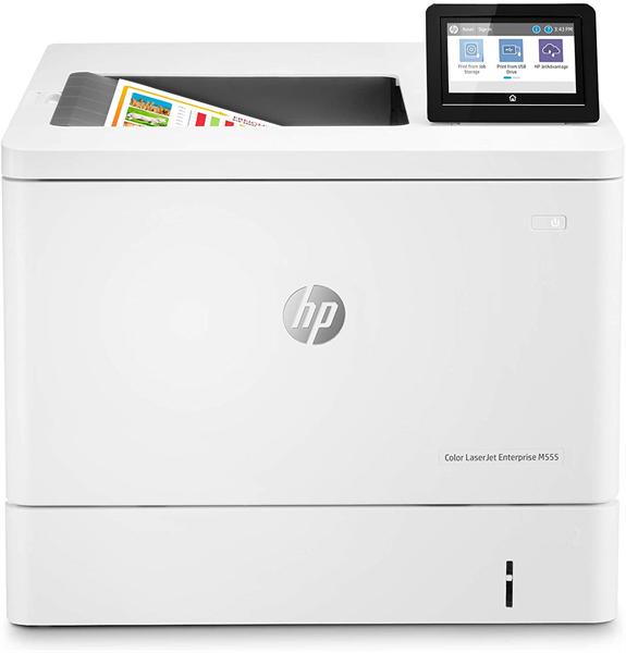 Принтер лазерный HP Color LaserJet Enterprise M555dn (A4, 1200dpi, ImageREt 3600, 38(38) ppm, 1 Gb, 2 trays 100+550, Duplex, USB/GigEth, cart.5,5KB&3,5KCMYp.inbox, repl. B5L25A)