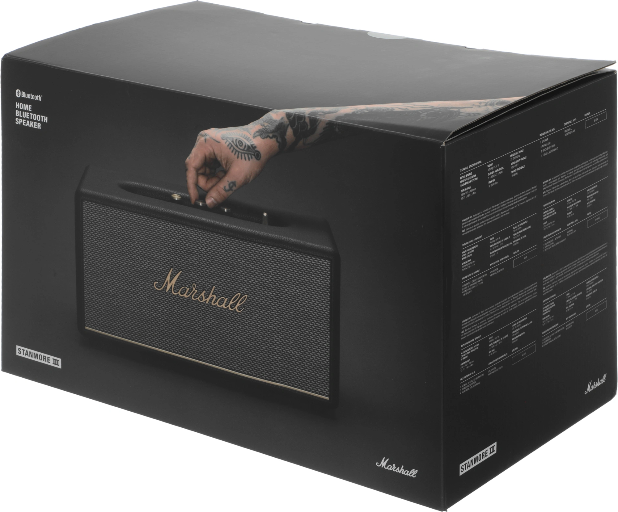 Колонка порт. Marshall Stanmore III черный/золотистый 80W 2.1 BT/3.5Jack 10м Колонка порт. Marshall Stanmore III черный/золотистый 80W 2.1 BT/3.5Jack 10м