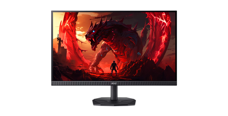 Мониор 23.8'' ACER Nitro KG241YX1bmiipx IPS, 1920x1080, 1 / 0,5 (GTG, Min.)ms, 250cd, 200Hz, 2xHDMI(2.0) + 1xDP(1.2) + SPK + Audio Out, Speakers 2Wx2, sync: FreeSync Premium, hdr: HDR 10 Vesa:100x100