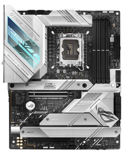 Материнская плата ASUS ROG STRIX Z690-A GAMING WIFI, LGA1700, Z690, 4*DDR5, HDMI+DP, CrossFireX, SATA3 + RAID, Audio, Gb LAN, USB 3.1*9, USB 2.0*6, COM*1 header (w/o cable), ATX ; 90MB18K0-M0EAY0