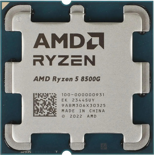 Процессор CPU AMD Ryzen 5 8500G, 6/12, 3.5-5GHz, 384KB/6MB/16MB, AM5, Radeon, 65W, OEM, 1 year Процессор CPU AMD Ryzen 5 8500G, 6/12, 3.5-5GHz, 384KB/6MB/16MB, AM5, Radeon, 65W, OEM, 1 year