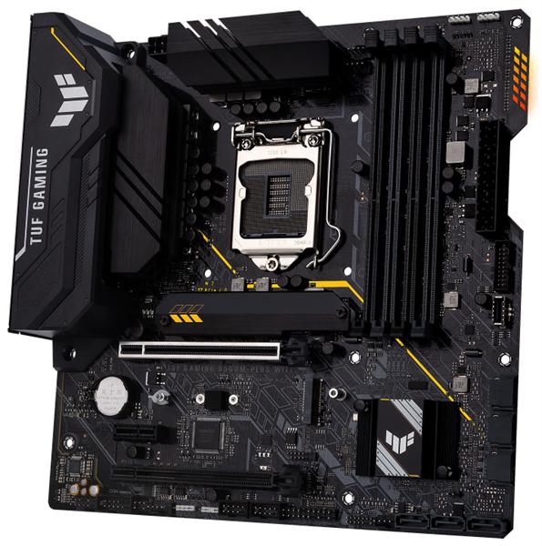 Материнская плата ASUS TUF GAMING B560M-PLUS WIFI, LGA1200, B560, 4*DDR4, DP+HDMI, CrossFireX, 6 x SATA 6Gb/s, Audio, Gb LAN, USB 3.2*6, USB 2.0*6, COM*1 header (w/o cable), mATX ; 90MB1770-M0EAY0
