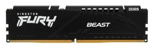 Оперативная память Kingston DDR5 16GB 5200MT/s CL40 DIMM FURY Beast Black XMP