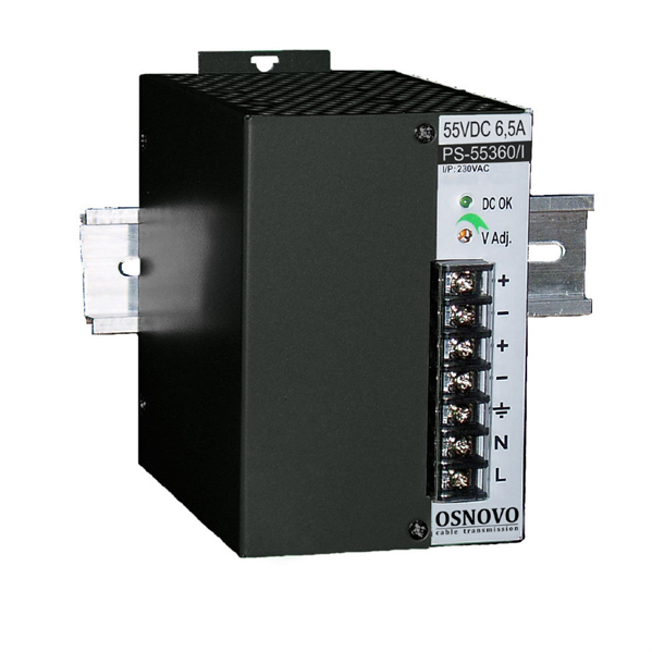 Промышленный блок питания OSNOVO PS-55360/I Промышленный блок питания. DC55V, 6,5A (360W). Диапазон входных напряжений: AC195-265V. КПД: 83%. Регулировка выходного напряжения в диапазоне 50-60V. Защита от короткого замыкания Промышленный блок питания OSNOVO PS-55360/I Промышленный блок питания. DC55V, 6,5A (360W). Диапазон входных напряжений: AC195-265V. КПД: 83%. Регулировка выходного напряжения в диапазоне 50-60V. Защита от короткого замыкания