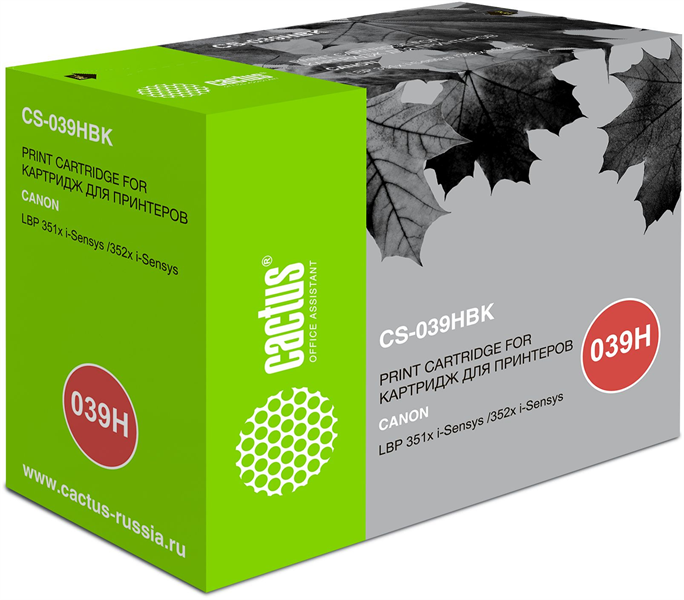 Картридж лазерный Cactus CS-039HBK 039 H черный (25000стр.) для Canon LBP 351x i-Sensys /352x i-Sensys Картридж лазерный Cactus CS-039HBK 039 H черный (25000стр.) для Canon LBP 351x i-Sensys /352x i-Sensys