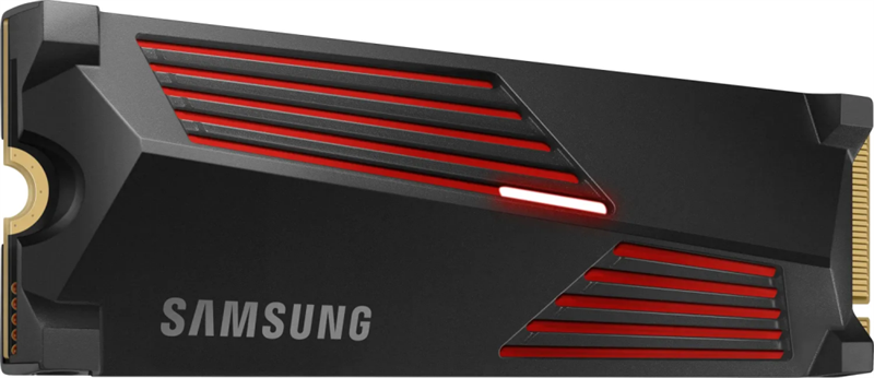 Твердотельный накопитель SSD M.2 (PCI-E NVMe 2.0 Gen 4.0 x4) 4Tb Samsung 990 PRO (R7450/W6900MB/s) with Heatsink, 1year