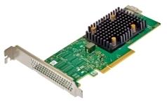 Контроллер Broadcom/LSI 9500-16i SGL (05-50077-02) (PCIe v4 x8 LP) Tri-Mode SAS/SATA/NVMe 12G HBA, 16port(2*int SFF8654), 3816 IOC, RTL, 1 year