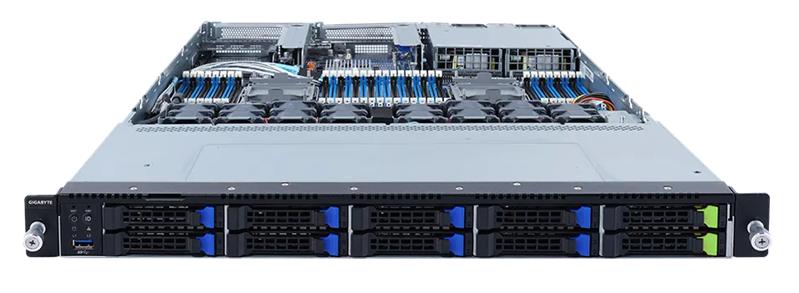Серверная платформа Gigabyte Server Platform R182-N20 1U CPU(2)3rd Gen Xeon/DIMM(32)/8x2,5''SATA/SAS/2x2,5''SATA/SAS/NVMe/2x1GbE/2xFHHL/2x1300W/Rails   6NR182N20MR