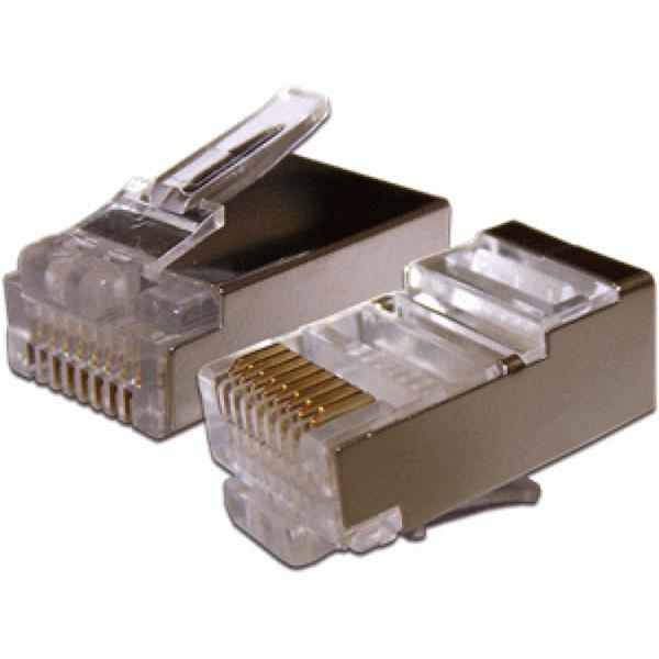  Коннектор RJ45 STP 8P8C, универсальный, cat.6A, 100 шт.