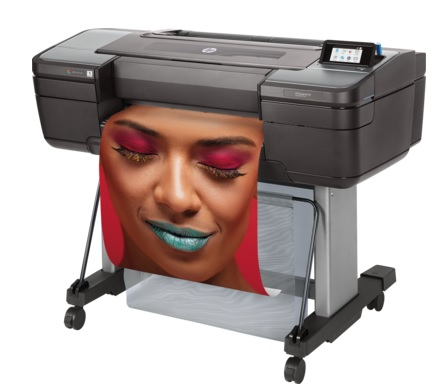 Широкоформатный принтер HP DesignJet Z9+ PS (44",9 colors, pigment ink, 2400x1200dpi,128 Gb(virtual),500 Gb HDD, GigEth/host USB type-A,stand,single sheet and roll feed,autocuttePS)