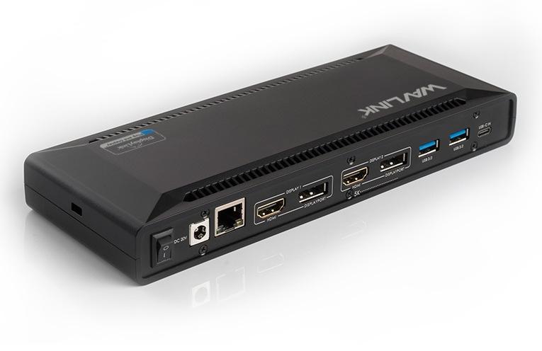 Док-станция Docking Station WAVLINK USB-C&USB3.0 Ultra 5K(Dual 4K)Universal with 100W PowerDelivery Include 20V/6.5A Power Adapter/ 4xUSB3.0/2xUSB-C/2xDP 4K 60HZ/2xHDMI 4K 60HZ/1xGigabit LAN/1xAudio In/Out